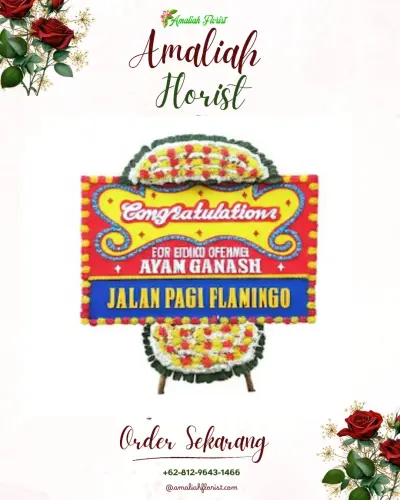 Bunga Papan Congratulation di Tumpang